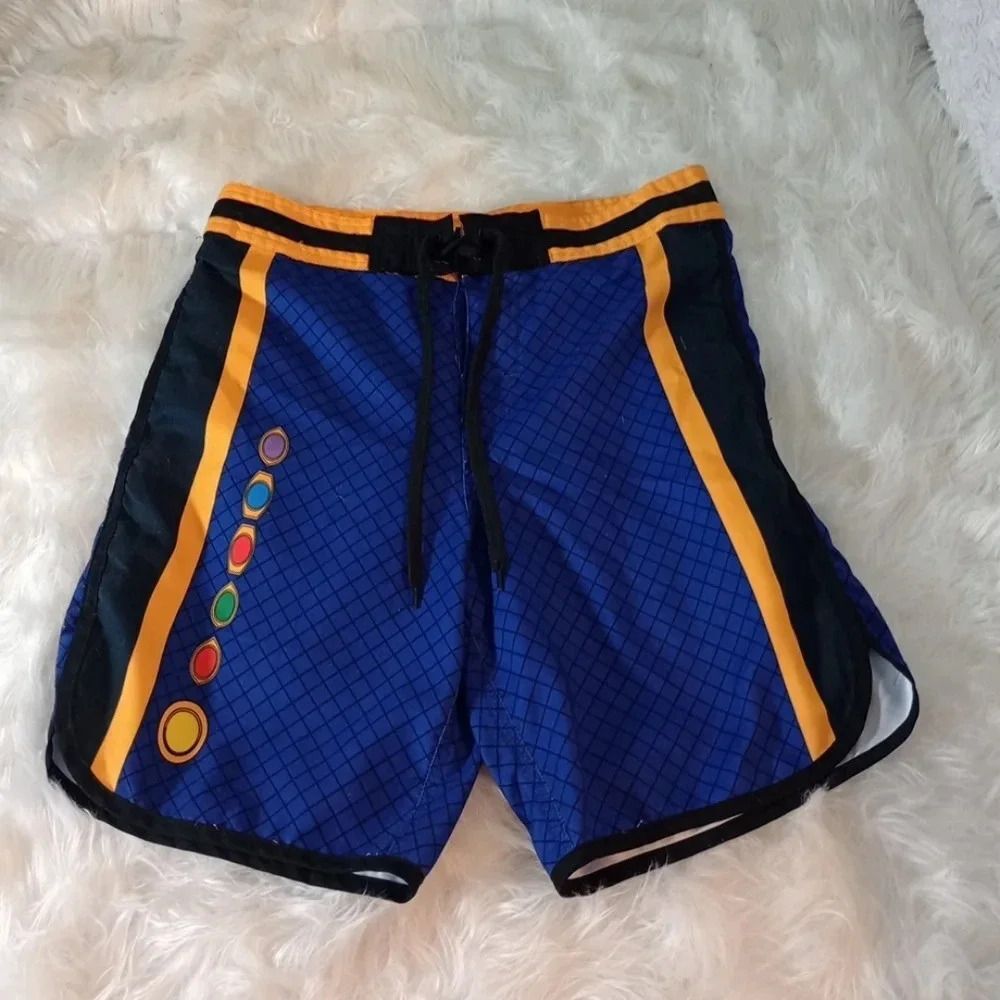 Marvel Infinity Stones Teens Swim Trunks Size Small Thanos Character